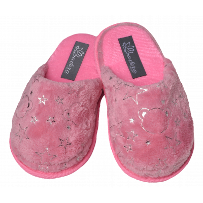 Chinelo Ladora Infantil Nuvem Rosa Urso  - LNI2324